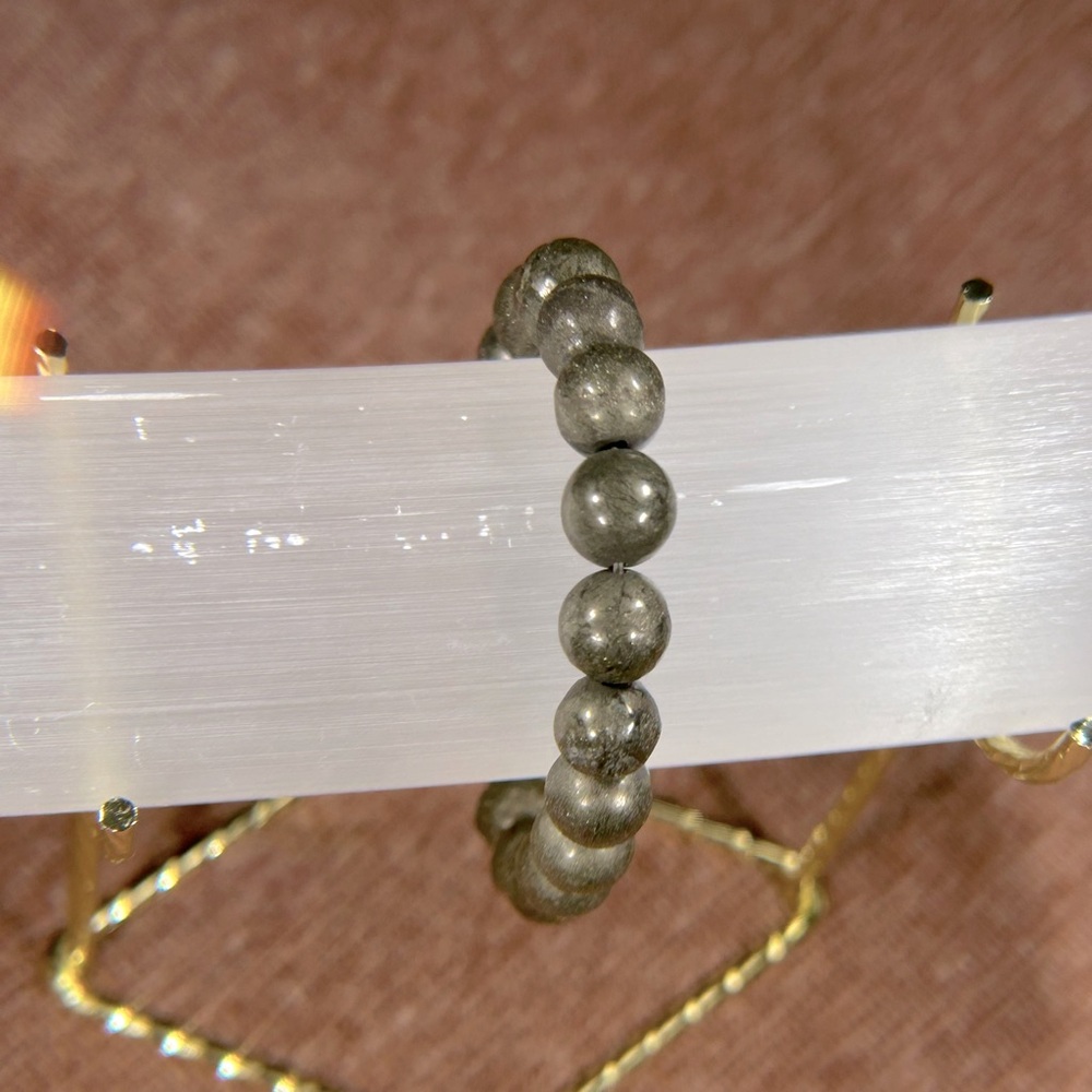 Pyrite Beaded Bracelet